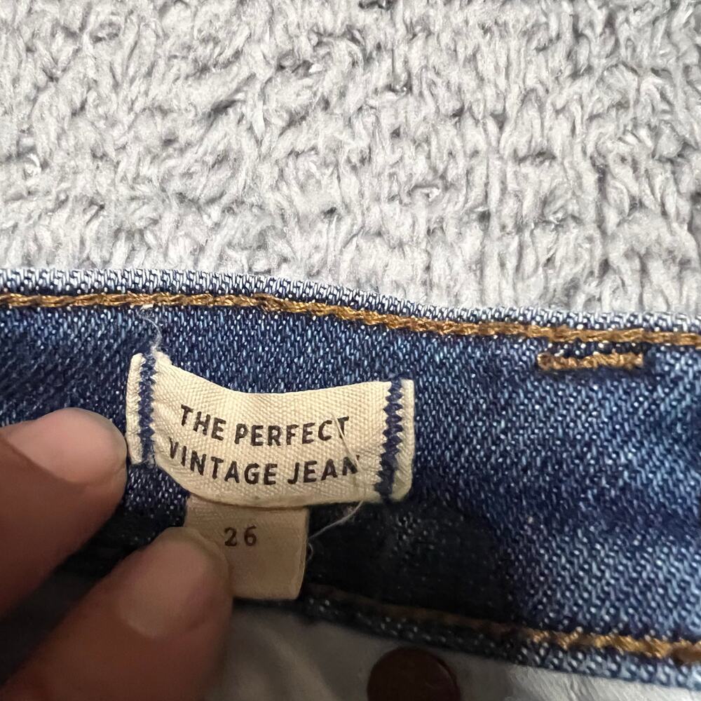 Madewell Jeans Womens 26 Perfect Vintage Blue Denim Pants High Rise - Picture 5 of 11